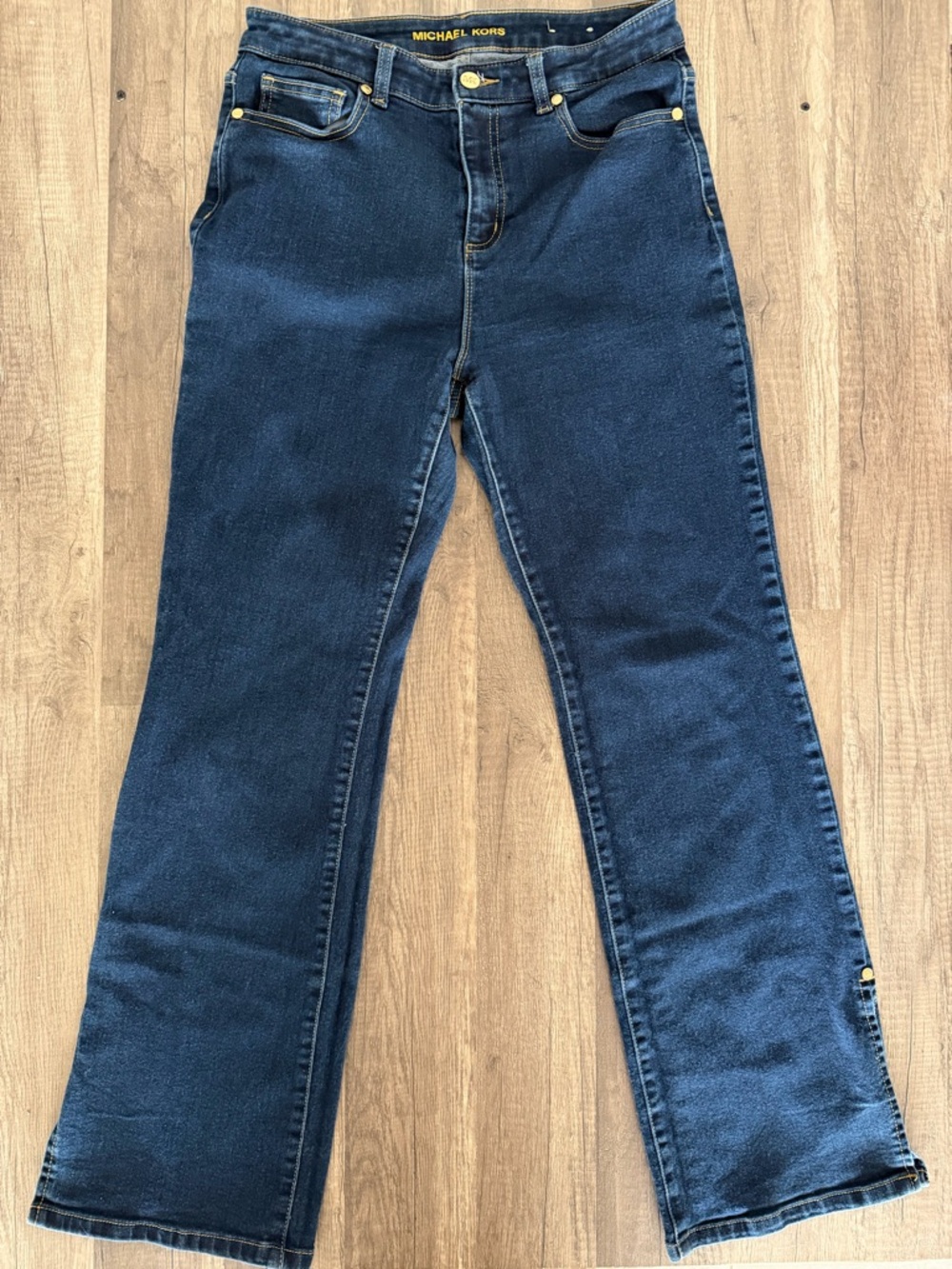 Michael Kors Dark Blue Flare Jeans - Picture 2 of 13